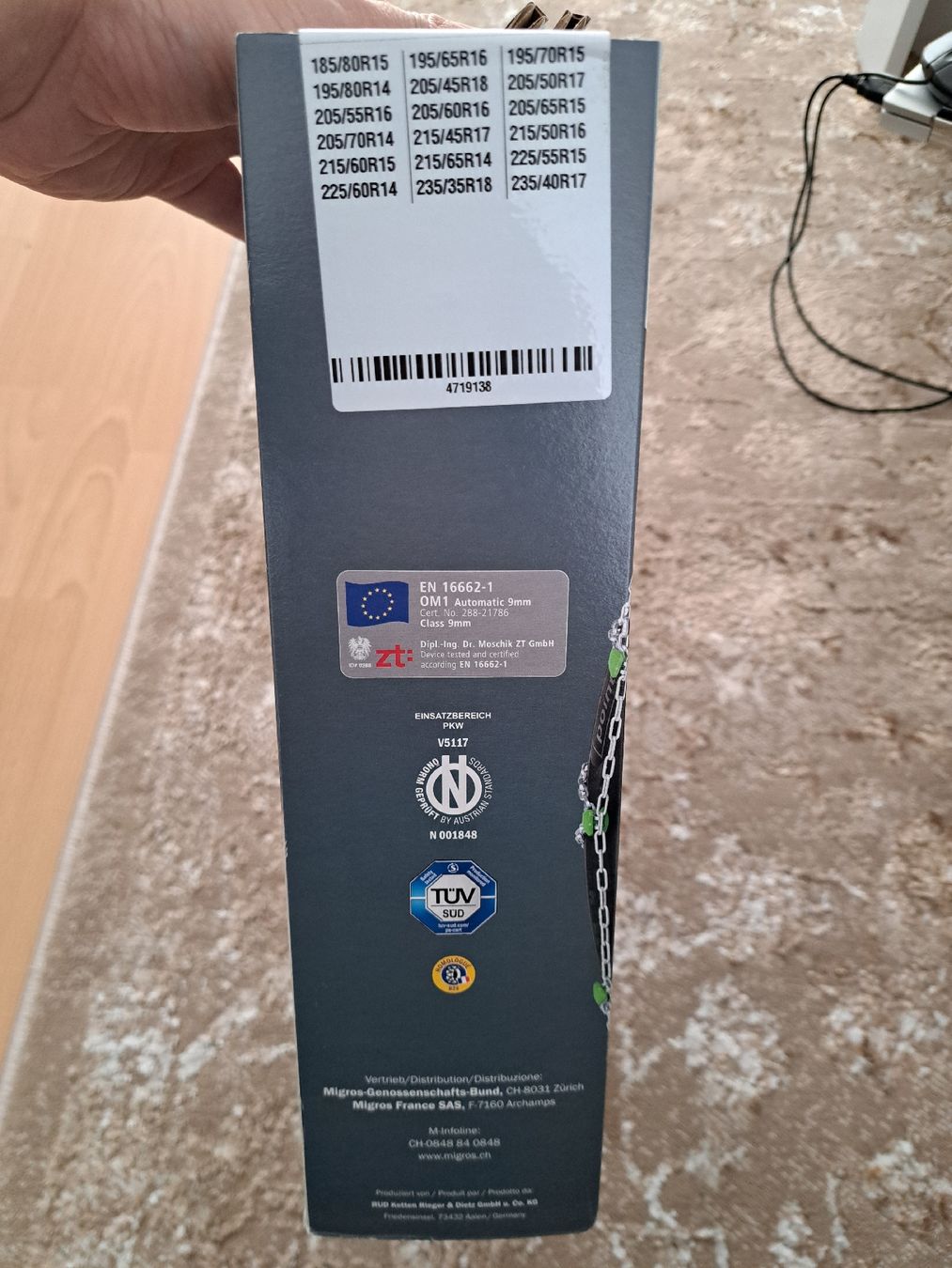 Schneeketten: Miocar Automatic 9mm Schneekette Neue – Neu und originalverpackt aus Emmenbrücke von Qalku.live.it 3