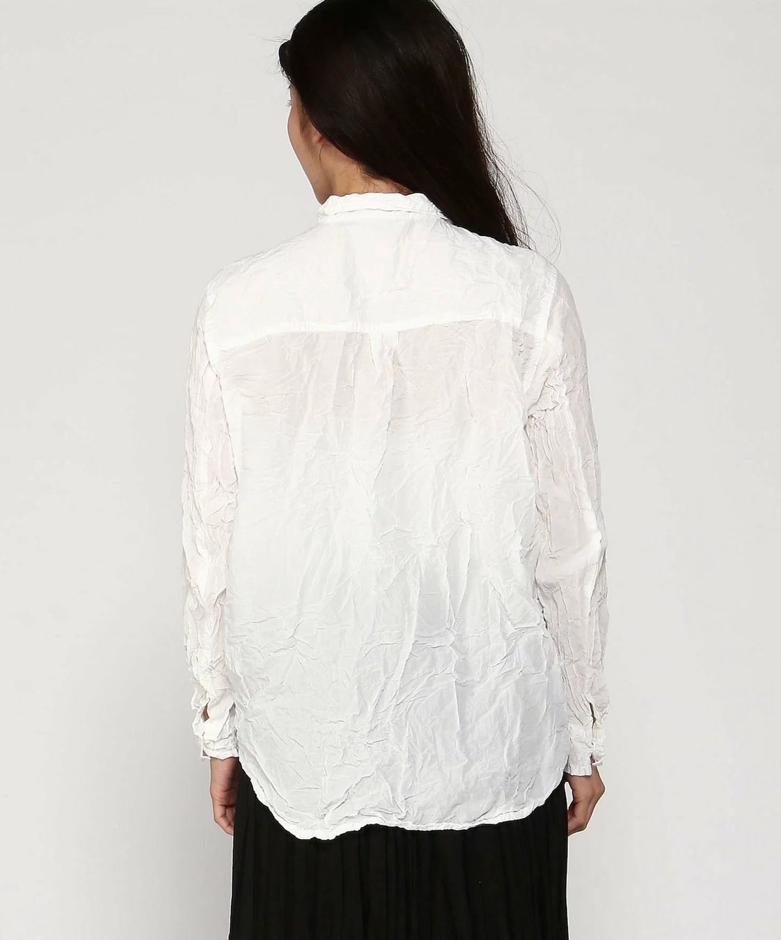 Camicette: Pas de Calais white cotton crinkle shirt – Usato da Basel venduto da gladghost 8