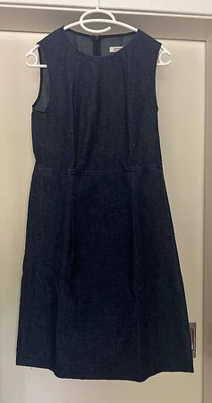 HESSNATUR Denim Etuikleid Gr. 36/S