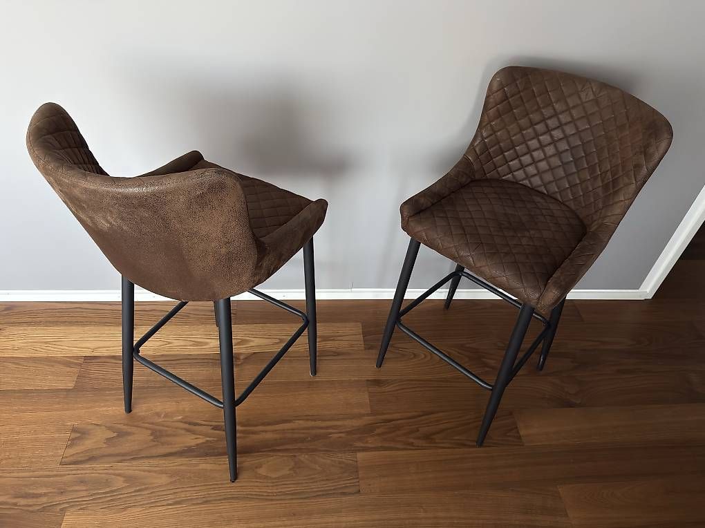 Hocker: Barhocker braun / Stoffbezug – Gebraucht aus Beinwil am See von nik_jali0803 1
