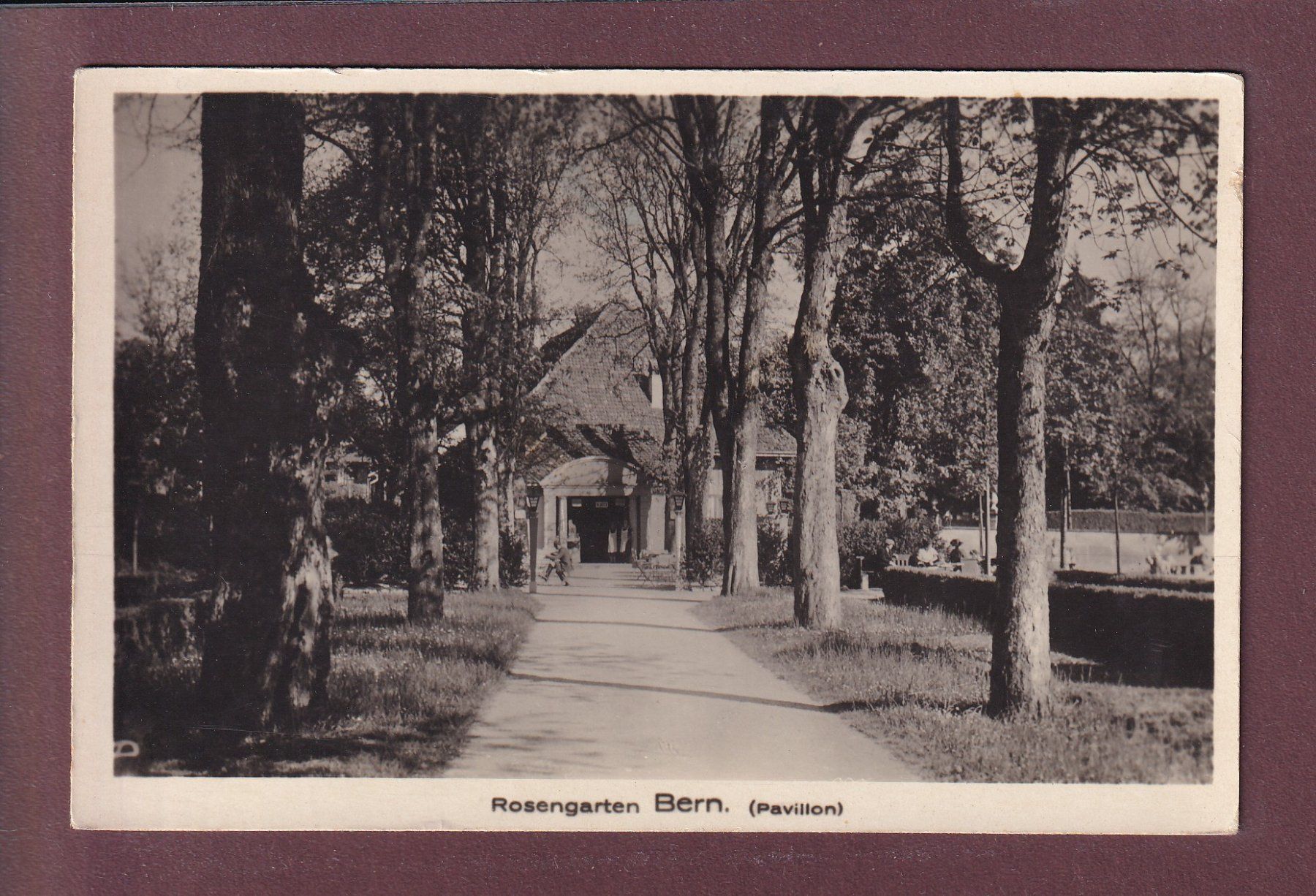 Cartoline postali: BERN - Rosengarten - Pavillon - 1944 – Usato da Pully venduto da nicecards