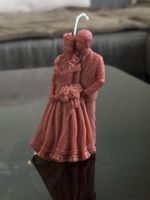 Dekorative Kerze – Braut und Bräutigam, Rosa, handgefertigt,