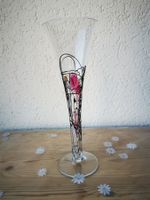 Flûte à champagne en verre design unique fait main