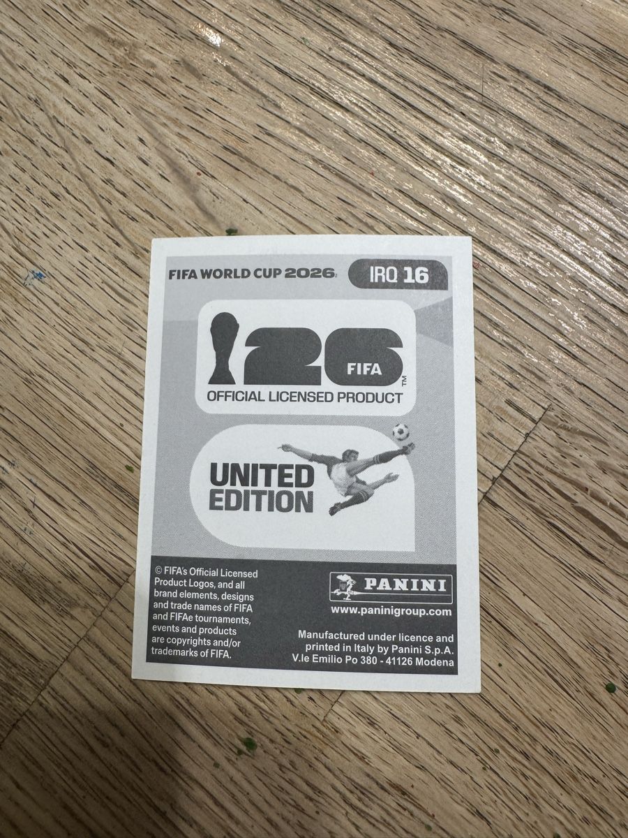 Panini Carte collezionabili: Panini Irak Nr. 16 – Nuovo (secondo la descrizione) da Untervaz venduto da untererw 1