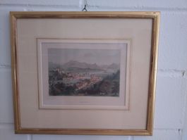 Antiker Stahlstich " Lucerne" W.H. Bartlett