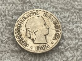 10 centimes/rappen 1884
