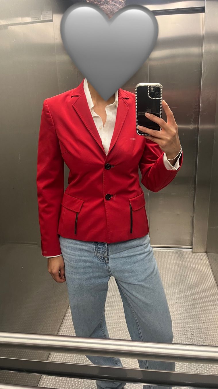 Prada Completi & Tailleur: Prada Women's Red Blazer - Size S – Usato da Zürich venduto da chuck843 2