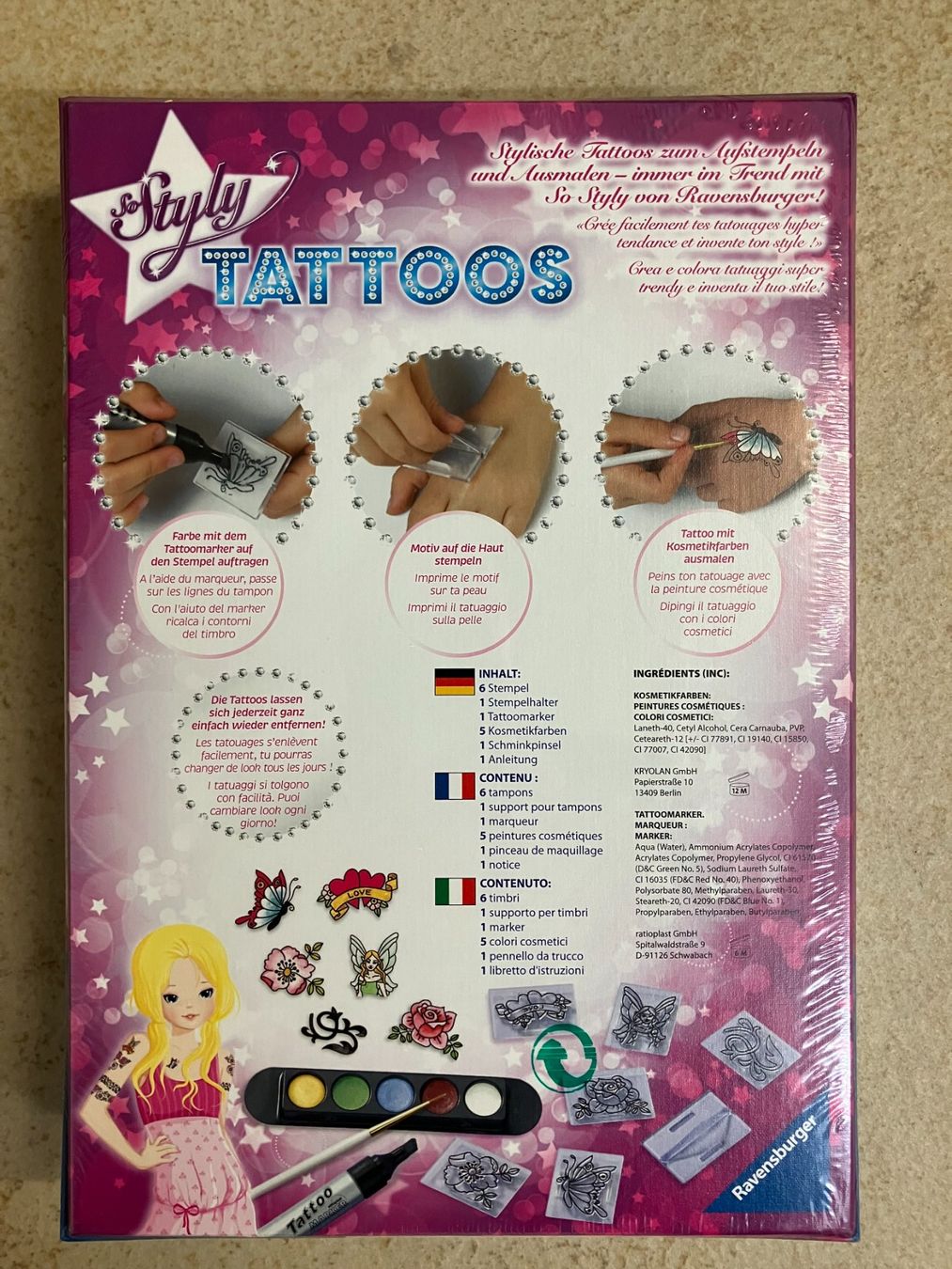 Kit bricolage: Ravensburger ***So Styly Tattoos Bastelset*** – Nuovo e nell'imballaggio originale da Solothurn venduto da Tomtom2910 1