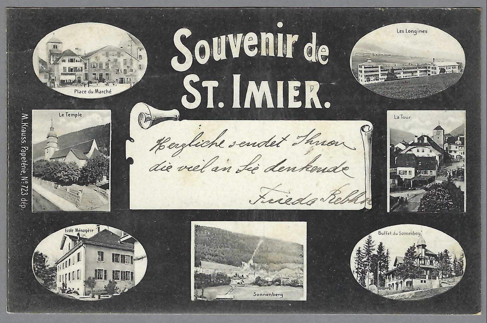 Ansichtskarten: 1907, ST. IMIER, SCHÖNE LEPORELLO – Gebraucht aus Pura von ulisse1957
