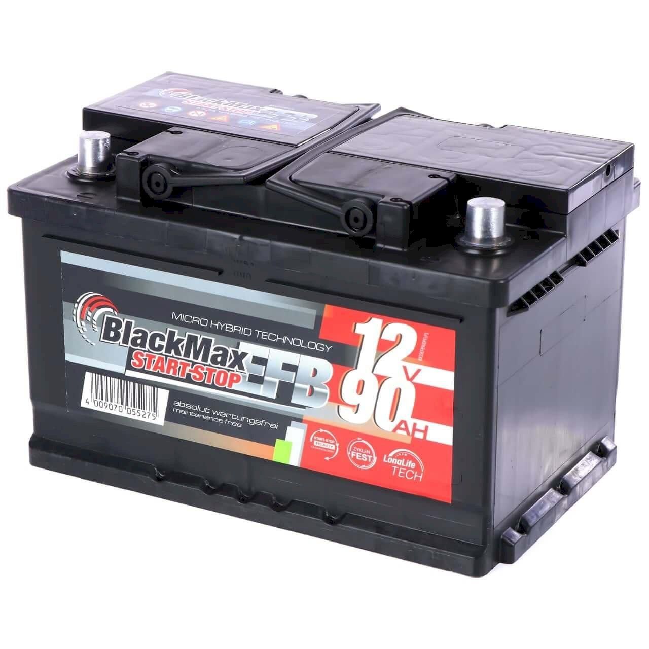Batterie: BlackMax Start-Stop EFB 12V 90Ah – Nuovo e nell'imballaggio originale da Bottighofen venduto da zaap 1