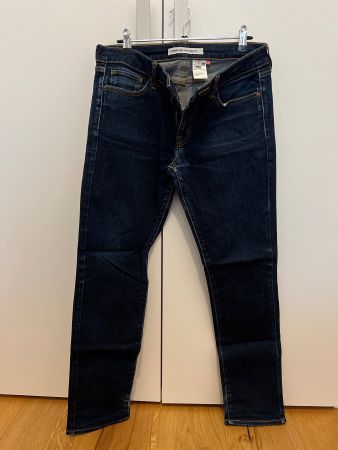 Uniqlo Jeans Women Size 27 Slim Straight Damen Hose Femme