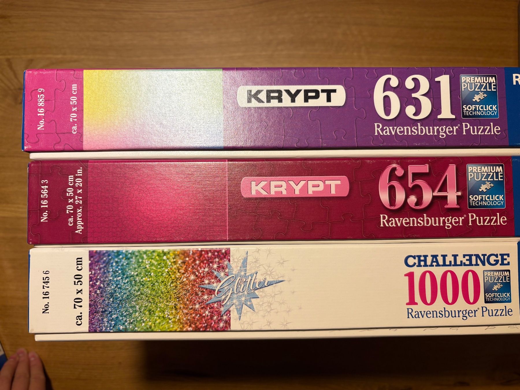 Ravensburger Puzzle: 3x Krypt/Challenge Ravensburger Puzzle 631/654/1000 Teile – Usato da Zürich venduto da nandau 1