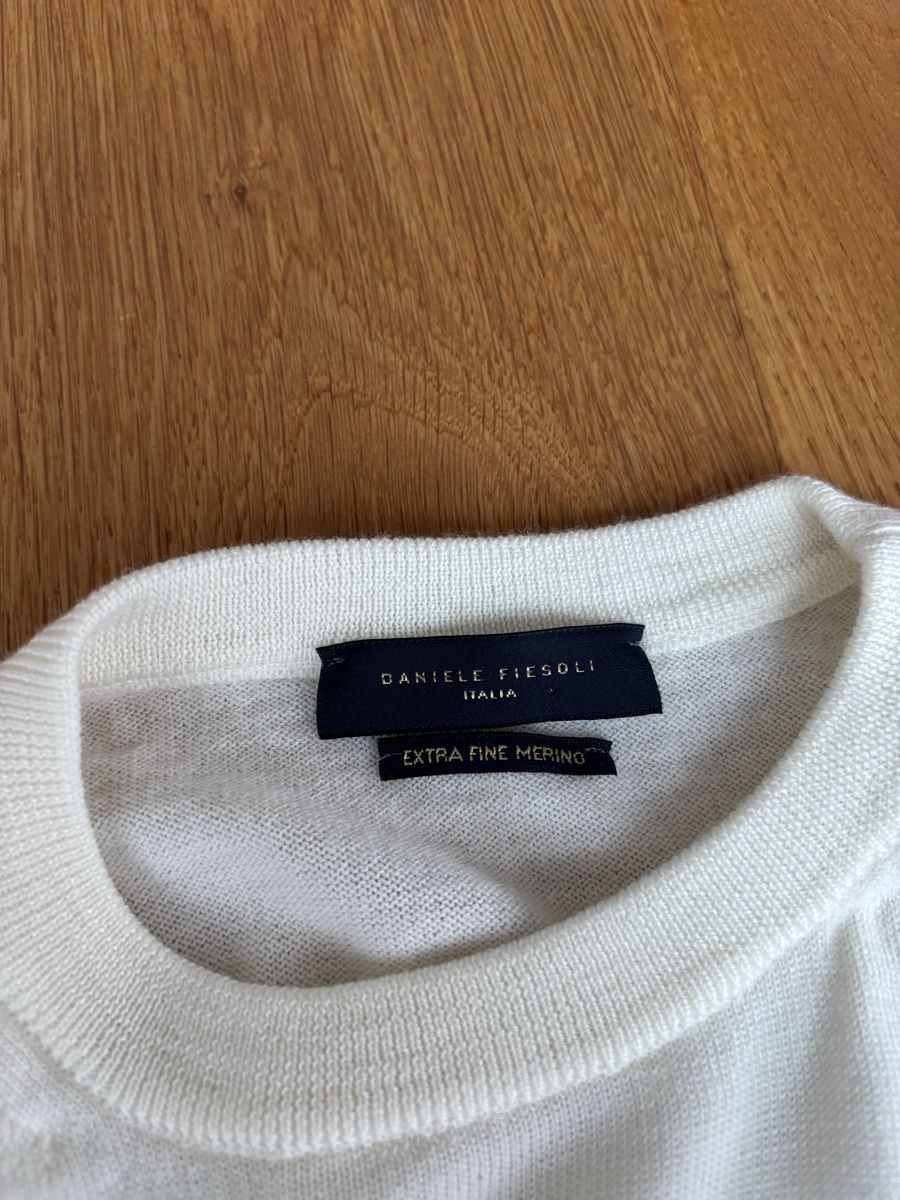 Pullover & Sweatshirts: Hochwertiger Merino-Pullover Écru neu – Neu (gemäss Beschreibung) aus Meggen von tranuk 1