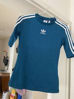 Adidas Tshirt Glitzer Blau Türkis