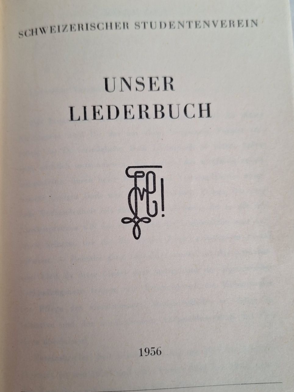 Libri: ANTIKES SINGBUCH 1956 STUDENTENVERBINDUNG – Usato da Huttwil venduto da Kunterbuntli