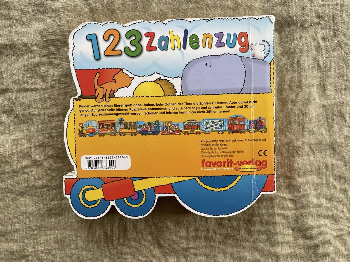 Livres: 123 Zahlenzug Kinderbuch, Puzzlebuch – D'occasion à Hirzel par carta9 4