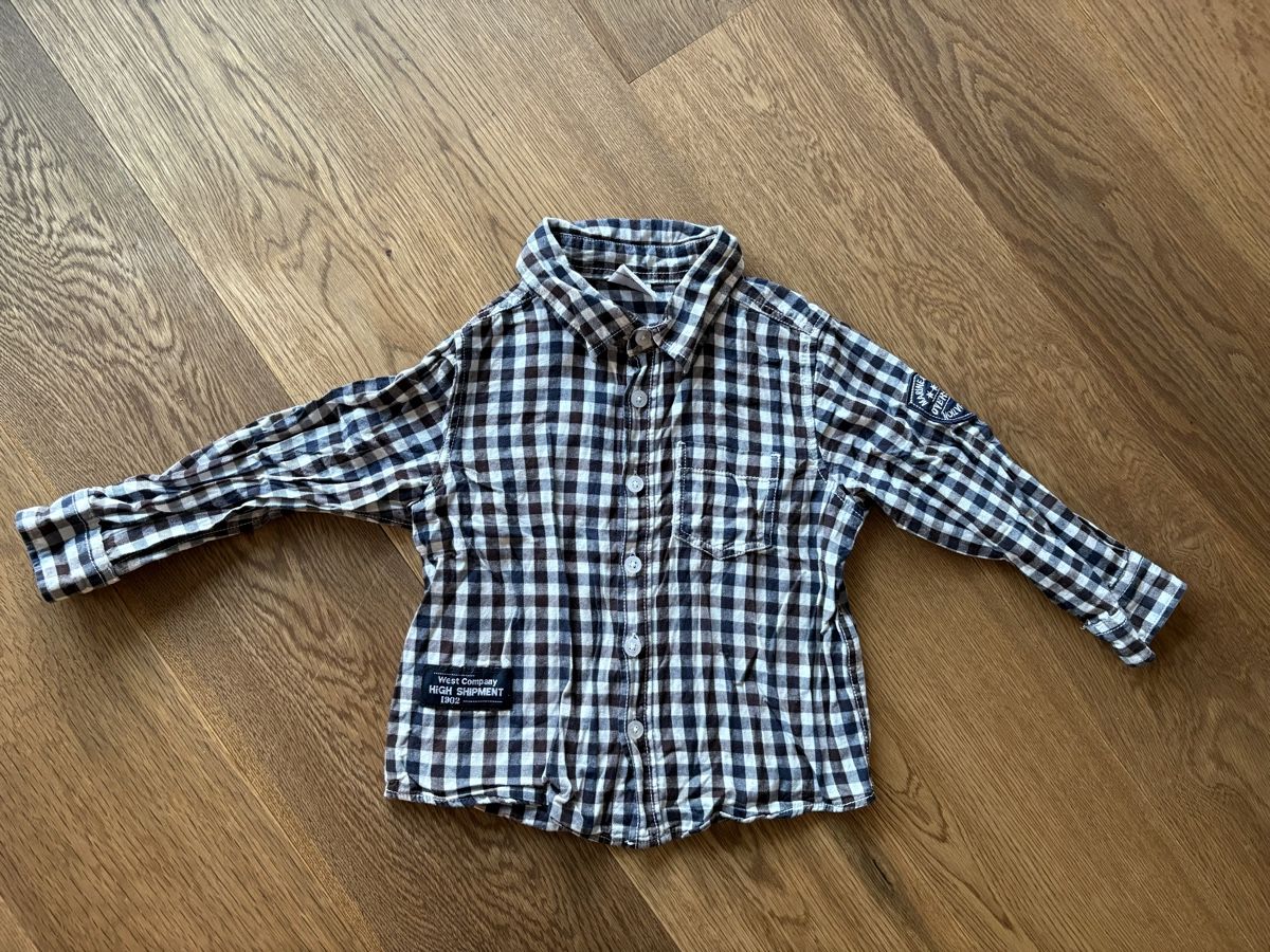 Camicie, T-shirt & Polo: Hemd Gr. 86/92, kariert – Usato da Horgen venduto da Rafnaf