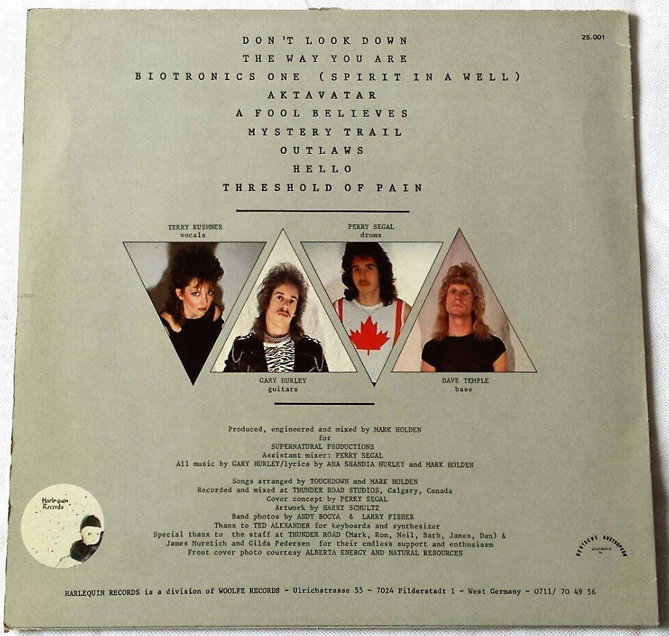 Schallplatten: Touchdown - Don't Look Down - LP - 1984 - First Press – Gebraucht aus Uster von Zardodel 1