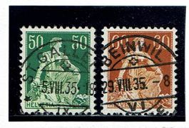 Helvetia 113z+140z Vollstempel St.Gallen+Beinwil