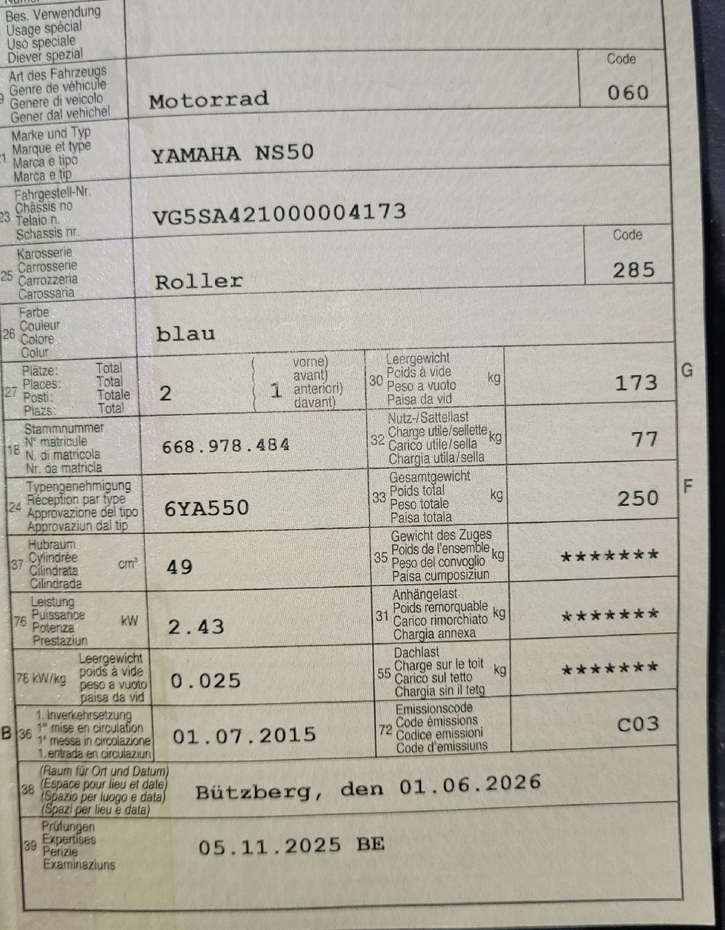 Yamaha Scooter: Yamaha Aerox – Usato da Thunstetten venduto da Emily2016 6