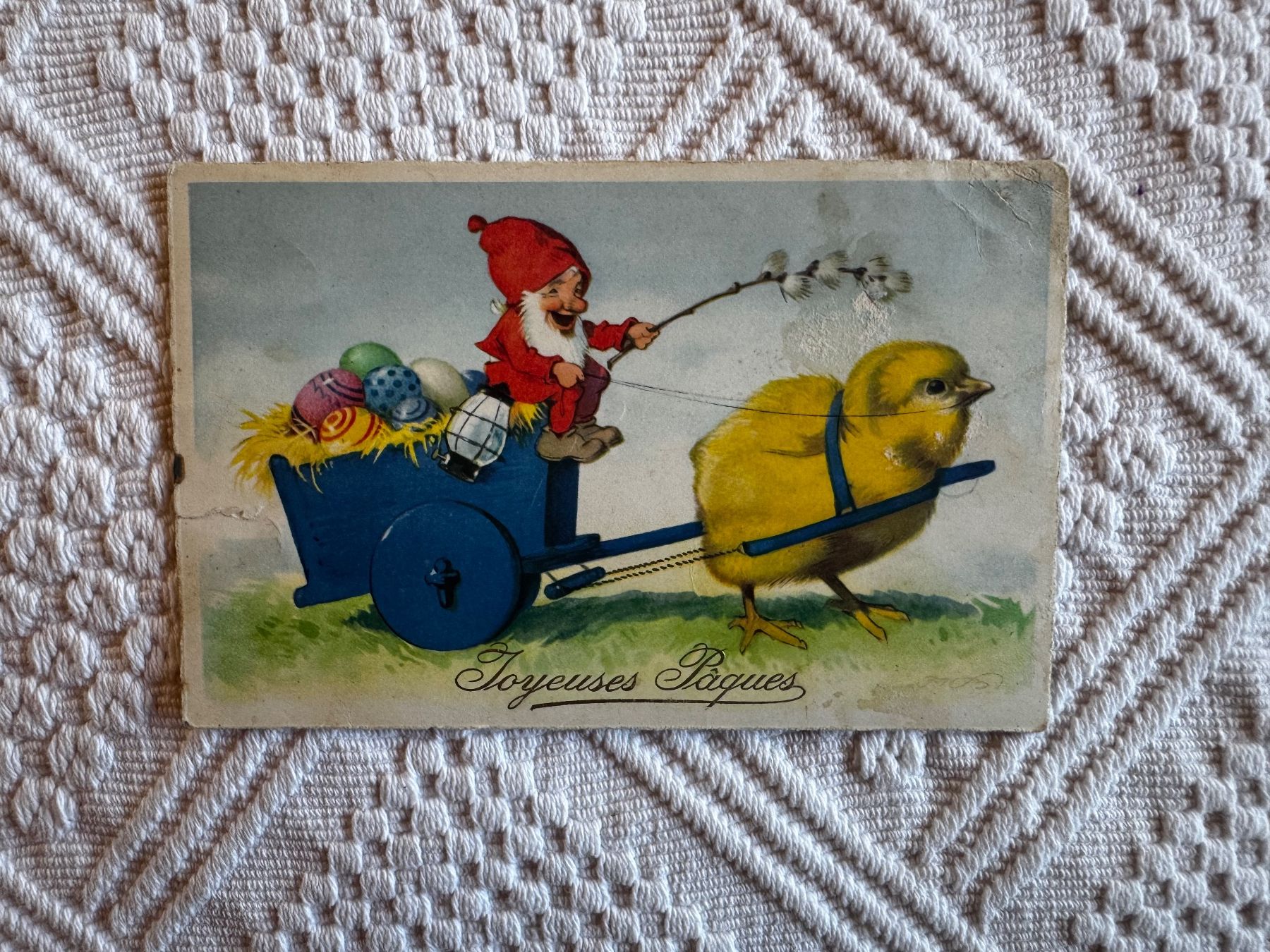 Ansichtskarten: Ansichtskarte, Joyeuses Pâques, ungelaufen – Gebraucht aus Vellerat von joromaur