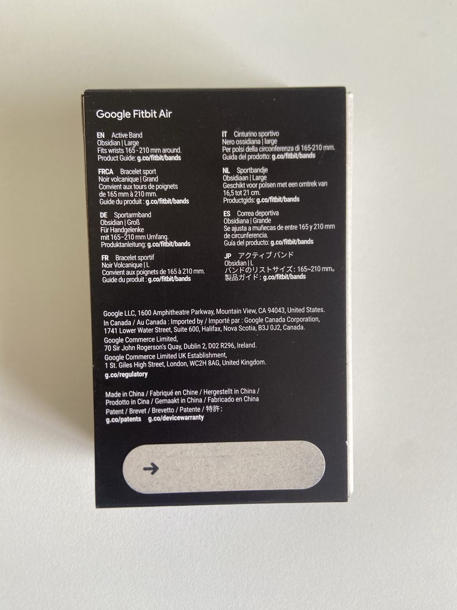 Bracciali & Braccialetti: google fit bit air armband obsidian – Nuovo e nell'imballaggio originale da Stäfa venduto da JamesO03 1