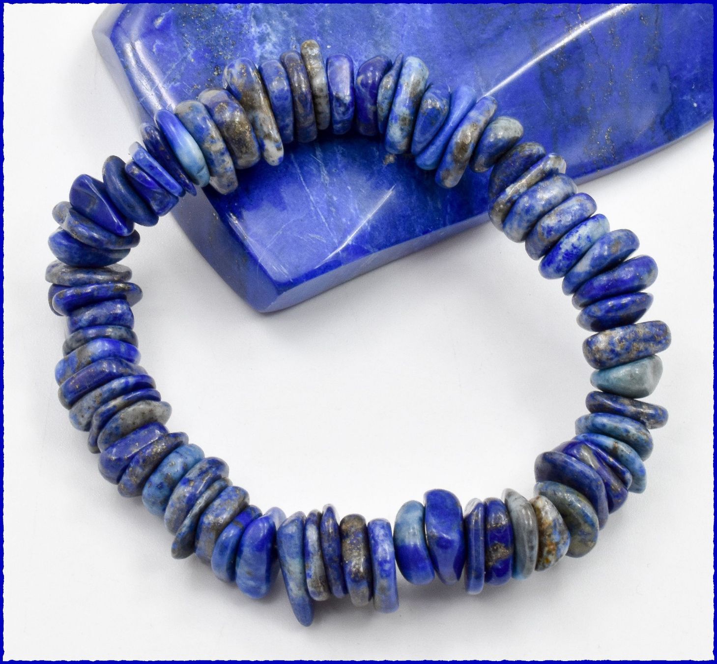 Bracciali & Braccialetti: ♛ Lapislazuli Stretch Armband – Nuovo e nell'imballaggio originale da Oberglatt ZH venduto da Hot-Spot 2