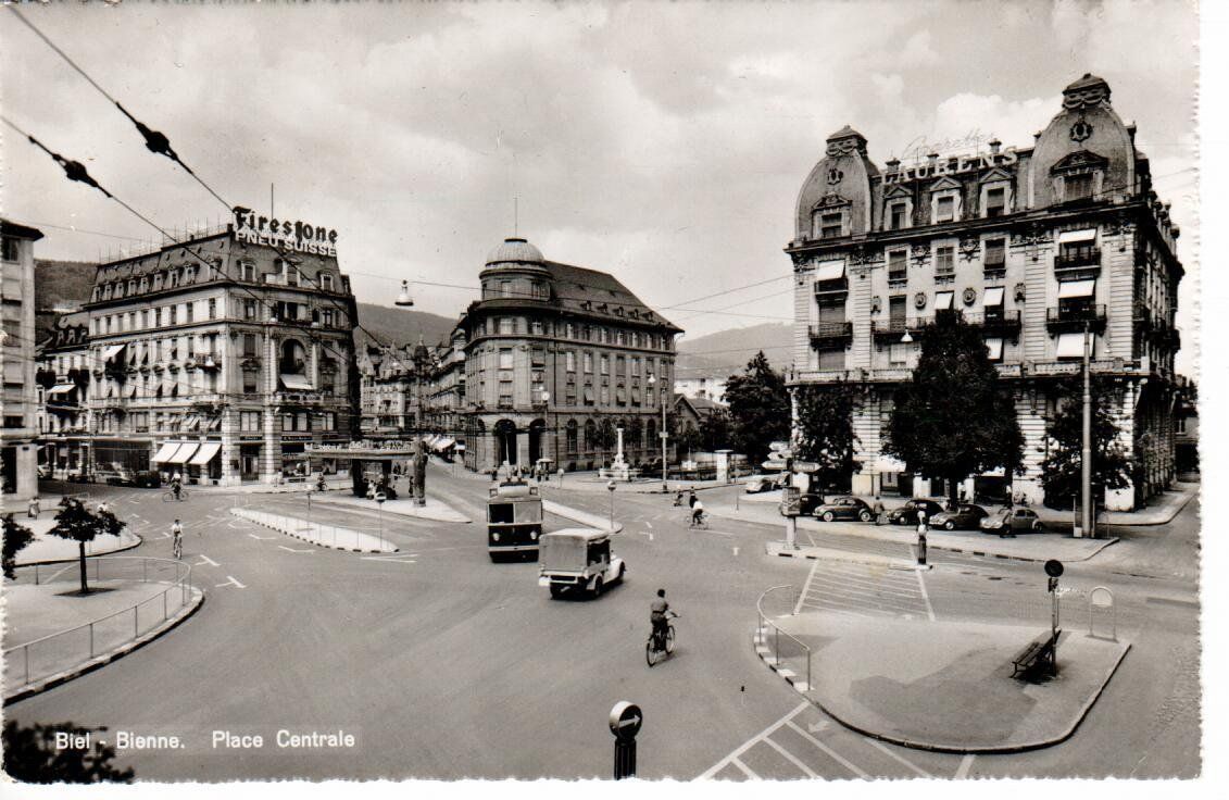 Cartoline postali: Biel Place Centrale – Usato da Wolhusen venduto da Curver9