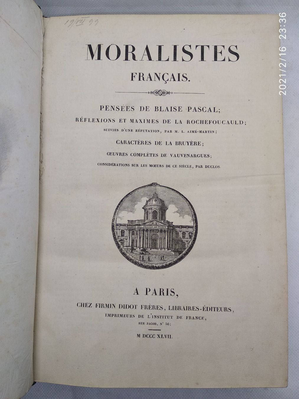 Libri: PHILOSOPHIE - BLAISE PASCAL – Usato da Goldach venduto da Gaip 1