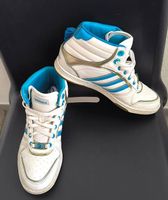 Adidas High-Top Sneaker Weiss/Blau | Gr. 38 | Vibram Sohle.