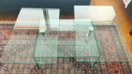 Salontisch Glastisch Couchtisch Glas drehbar