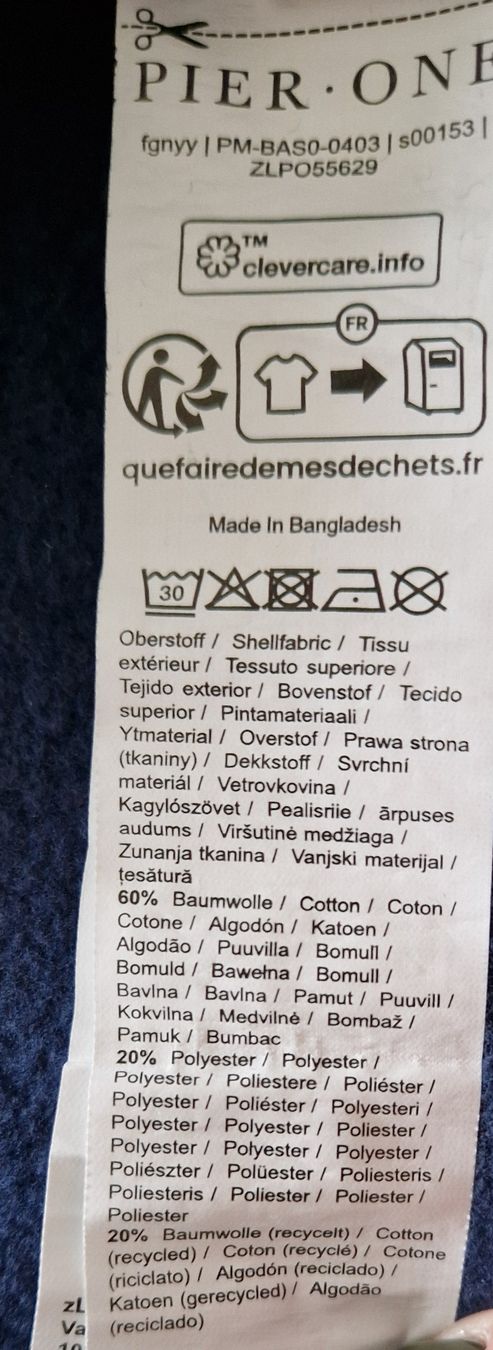 Maglioni & Felpe: PIER ONE Longsleeve, Gr. M, dunkelblau – Nuovo (secondo la descrizione) da Allschwil venduto da merve_g 7