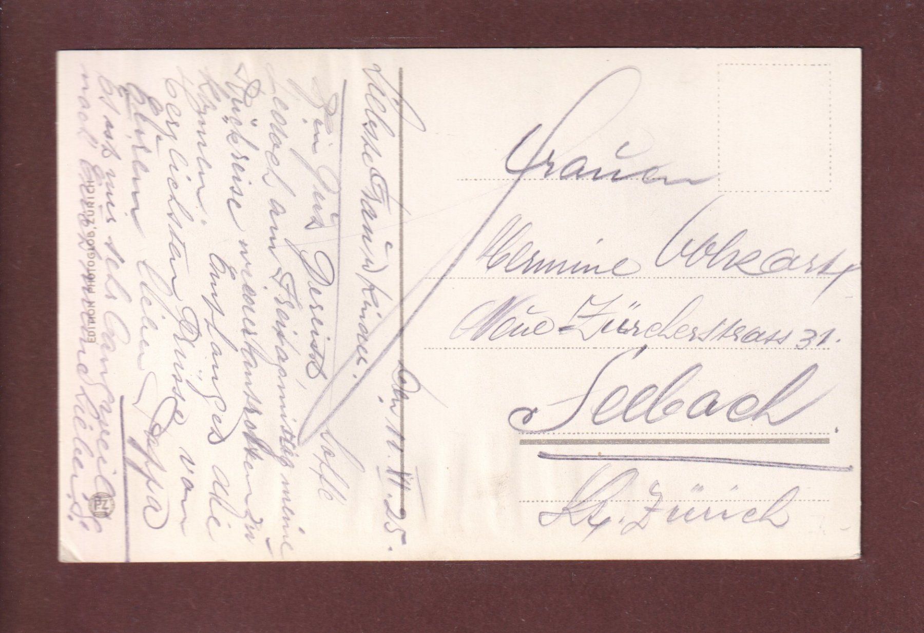 Cartoline postali: SARNEN - 1925 – Usato da Pully venduto da nicecards 1
