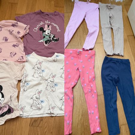 Girls T-Shirt & Leggings Bundle, Size 110, Great Conditio