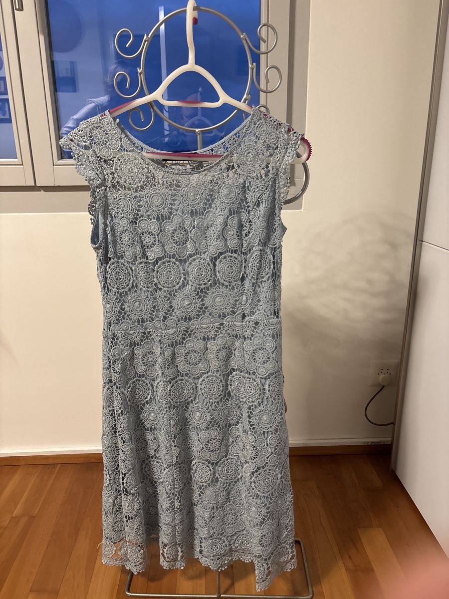 Taifun Vestiti: Taifun Spitzenkleid hellblau Grösse 36 frühlinghaft – Usato da Oberwil BL venduto da Big-al