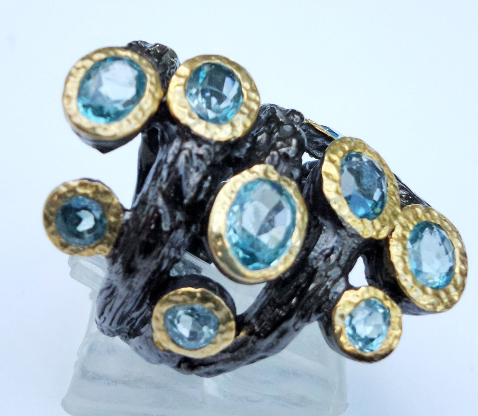Anelli: Zierring Blau Topas – Nuovo (secondo la descrizione) da Zürich venduto da Benedikt21 2