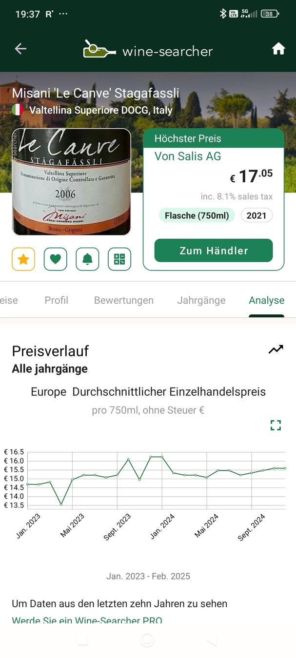 Vino: 1992 Stägäfässli Valtellina DOCG – Nuovo e nell'imballaggio originale da Büsserach venduto da Vintage-vins 5