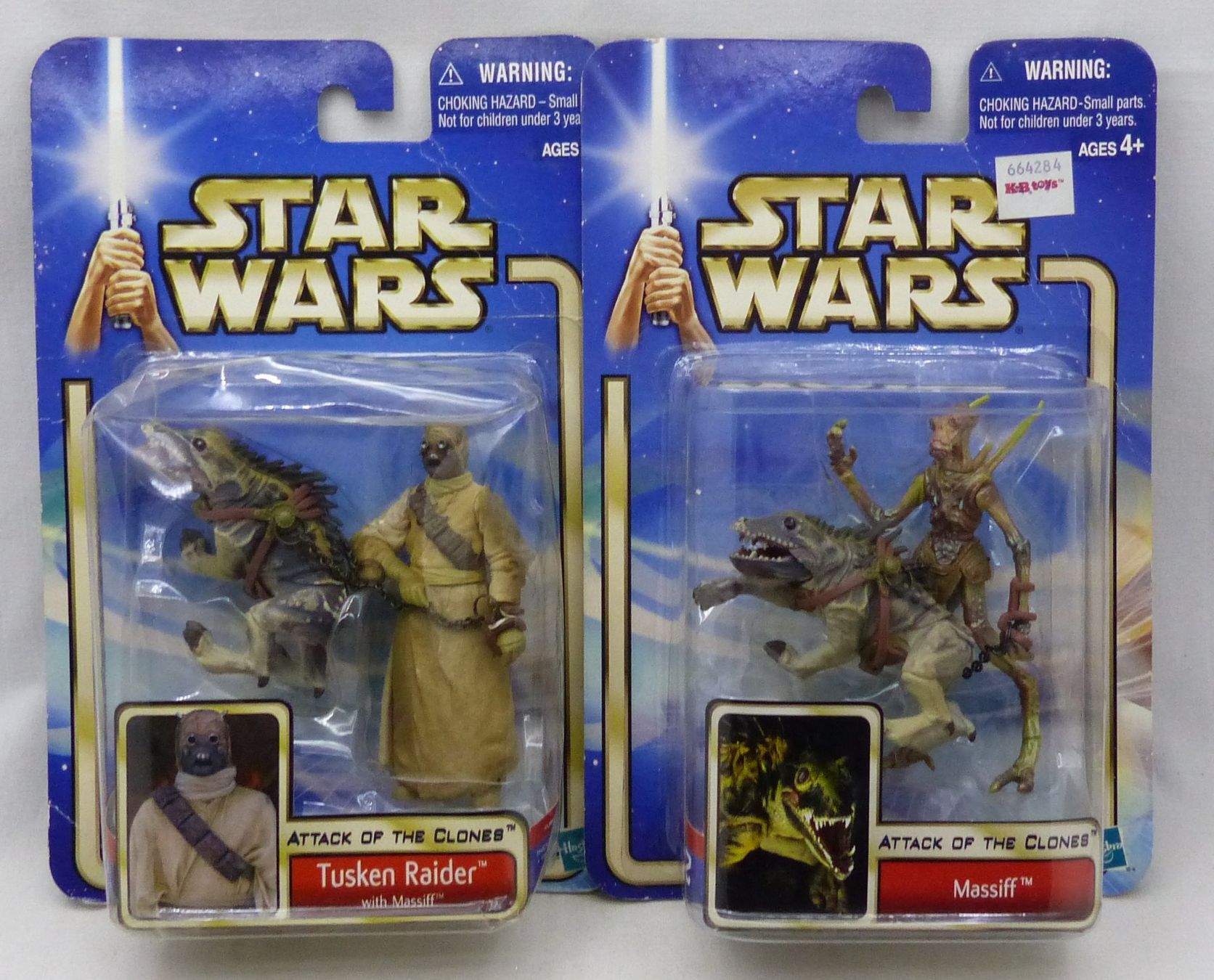Star Wars Figurines: STAR WARS ATTACK CLONES TUSKEN RAIDER + MASSIFF HASBRO 2002 – Neuf avec emballage d'origine à Lugano par YouWantUS