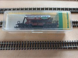 Minitrix Spur N Güterwagen   Weiacher Kies SBB      intern 1