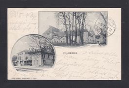 COLOMBIER, Bahnhof, Schloss, 1902