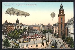 Frankfurt a. M., Zeppelin und Ballon üb