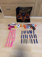 2 X-Shot Blaster mit Nerf Zielscheibe und Munition