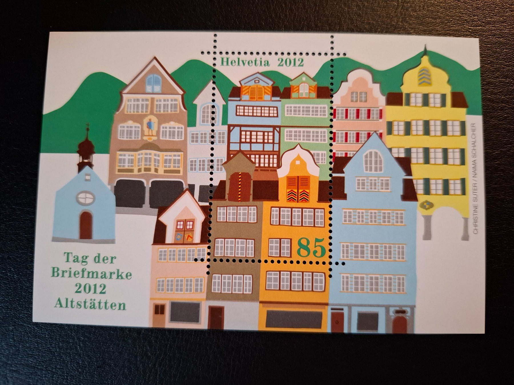 Tutti i francobolli: 2012 Tag der Briefmarke Altstätten Block Postfrisch Neu – Nuovo e nell'imballaggio originale da Affoltern am Albis venduto da Andrezc