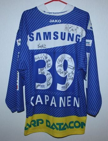 EV ZUG # 39 KAPANEN TRIKOT SIGNIERT EVZ S