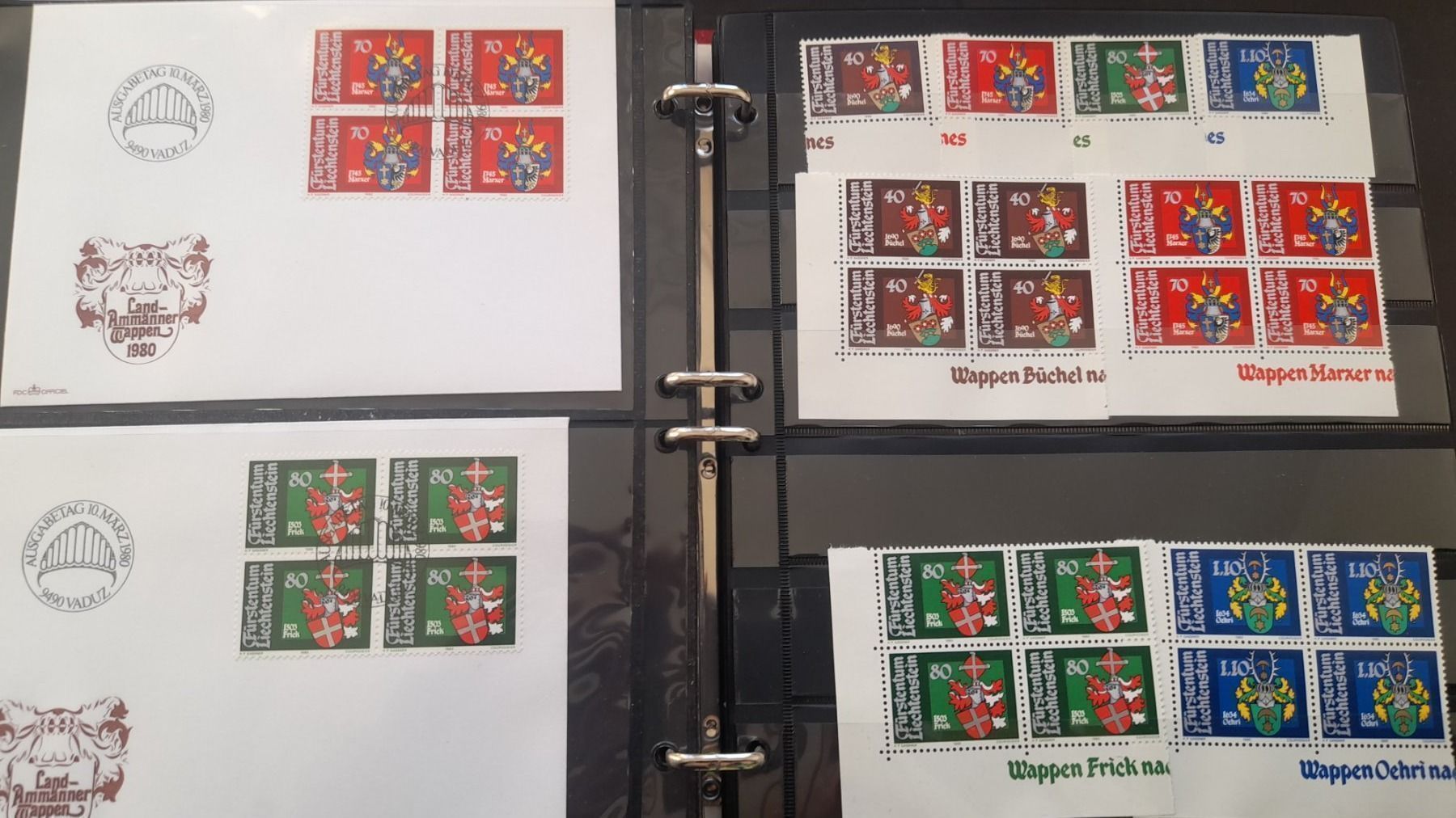 Alle Briefmarken: 1978-1980 Liechtenstein – Gebraucht aus Balgach von SIMEON27 1