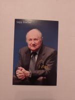 Sepp Blatter original siegnierte Autogrammkarte 10*15cm