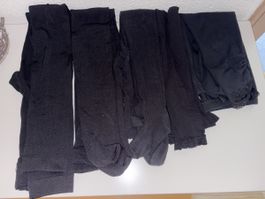 5x Strumpfhosen & Leggings Schwarz, Gr. S  2x davon warm
