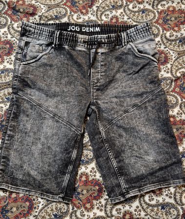 Urbndist Jog Denim Shorts Grau, Sommer-Look, Grösse L
