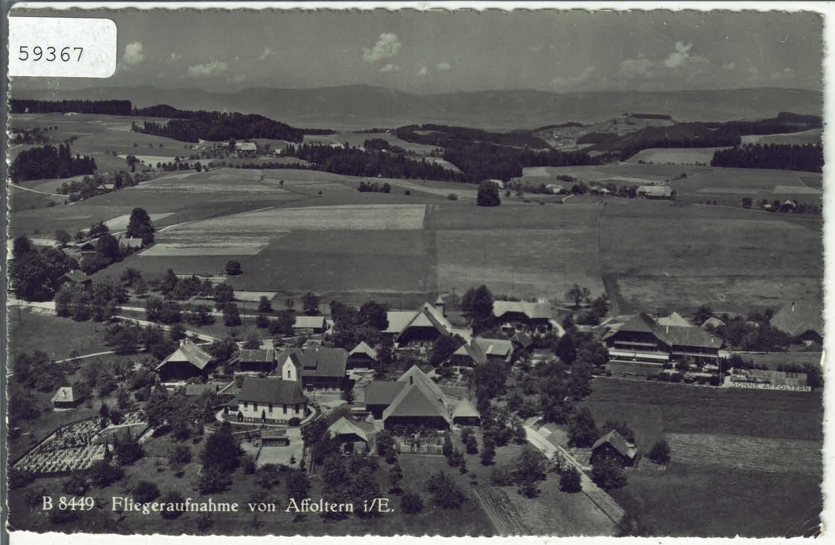 Ansichtskarten: Fliegeraufnahme von Affoltern i./E – Gebraucht aus Ettingen von Kartenplanet