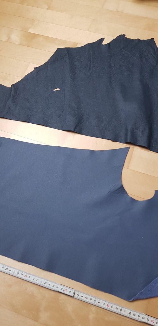 Stoffe: Leder Set Blau Nappaleder 5 Stücke – Neu und originalverpackt aus Menziken von Zyropa 1